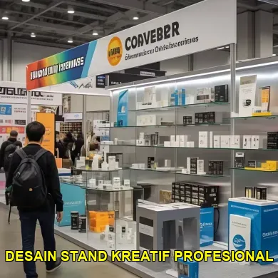 desain stand kreatif profesional